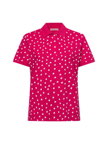 Marie Lund Poloshirt in pink weiß - 0002