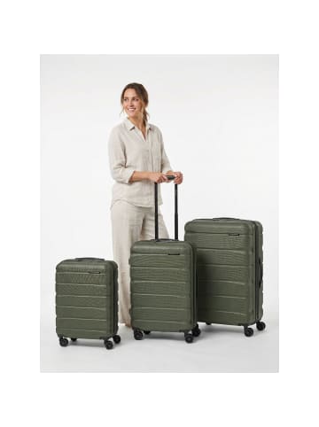 Franky Munich 4.0 4 Rollen Kofferset 3-teilig mit Dehnfalte olive dull