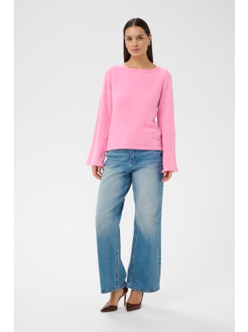 Kaffe Strickpullover KAjolanda Regular fit in Prism Pink Melange