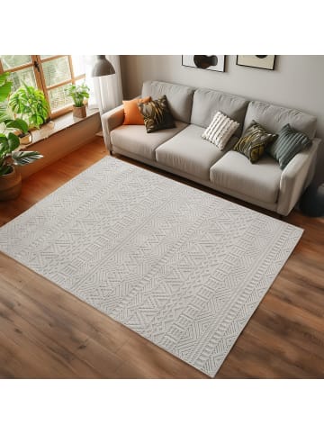 Teppich Boss Kurzflor Teppich Helix 2202, Läufer - Creme
