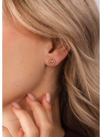 PURELEI Ohrringe Delicate Heart in Rosegold