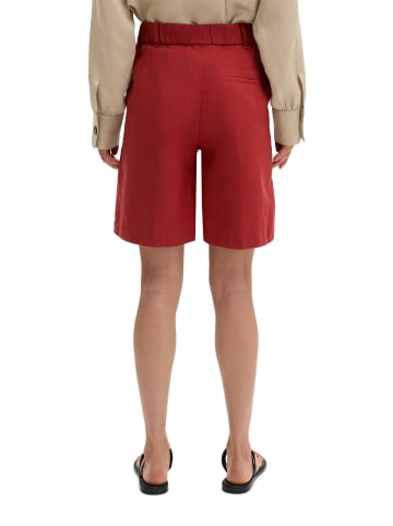 Marc O'Polo Leinenshorts wide in Tall Poppy