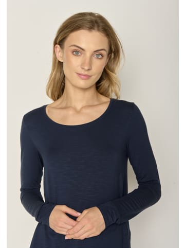 GreenBomb Longsleeve Basic in Blau verwaschen