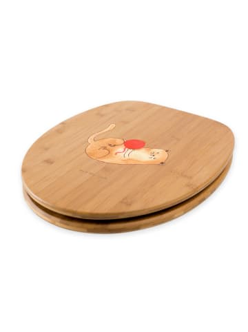 Mr. & Mrs. Panda Toilettendeckel Katze Wolle ohne Spruch in Braun