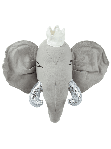 Beliani Wandobjekt TANTOR in Grau/Silber/Weiß - (W) 39 x (H) 33 x (L) 16 cm