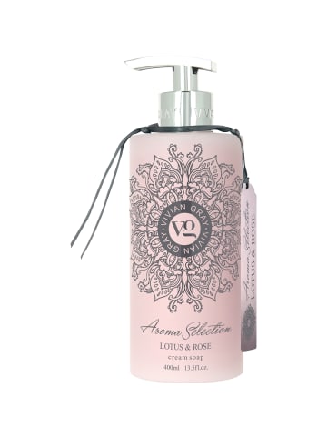 Vivian Gray Seifenspender Aroma Selection mit Creme Seife Lotus & Rose in Rosa