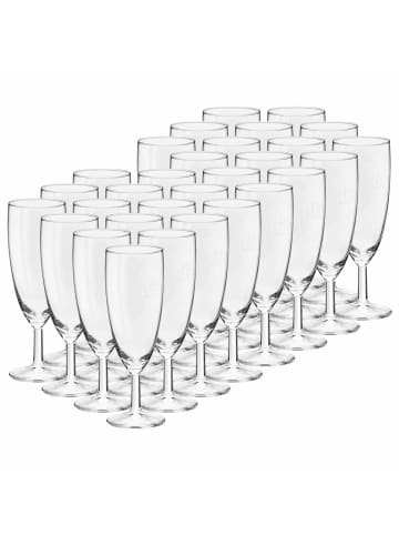 VAN WELL 30er Set Sektgläser geeicht Royalty in Transparent 0,1 l in transparent