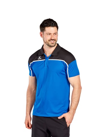 erima Herren Change By Erima Poloshirt in new royal/schwarz/weiss
