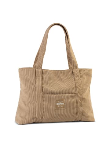 Bench Cord Shopper Tasche 48 cm in beige