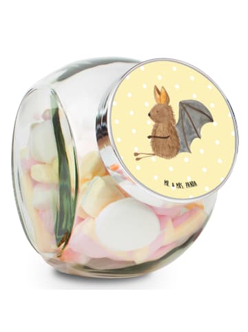 Mr. & Mrs. Panda glas für tee Fledermaus Sitzen ohne Spruch in Gelb Pastell