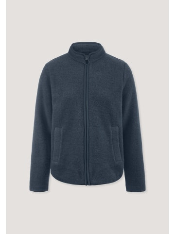 Hessnatur Hessnatur Wollfleece Jacke Regular aus reiner Bio-Merinowolle in dunkles petrol
