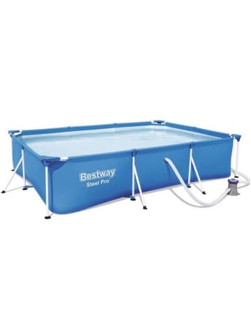 Bestway Steel Pro™ Frame Pool Set mit Filterpumpe in Blau ab 6 Jahre