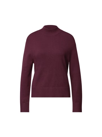 Street One Pullover in dark plum red