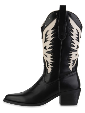 VAN HILL Cowboystiefel Briar in Schwarz