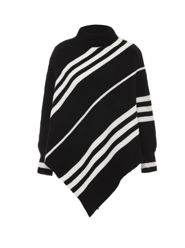 VIRITA Women Poncho in Schwarz