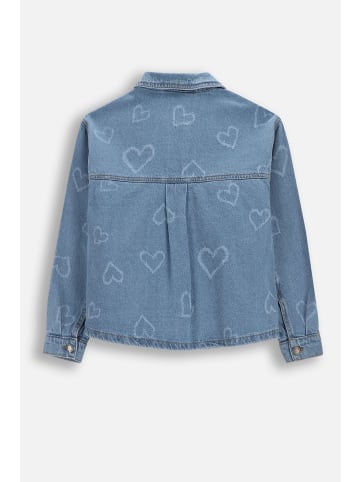 Coccodrillo Jeansjacke mit kragen in blau