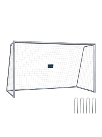 Fußballtor "ohne Torwand" in Grau - (B)300 x (H)200 x (T)120 cm