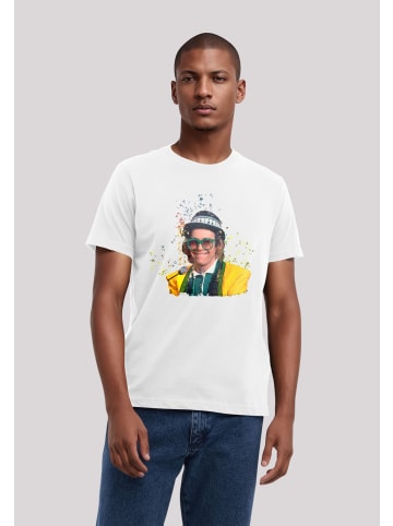 F4NT4STIC T-Shirt TV Times Elton John At The Piano 1977 in weiß