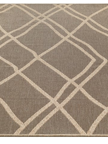 KADIMA DESIGN Läufer Berber Geometrisch flachgewebt pflegeleicht Wohnzimmer Flur in Schwarz