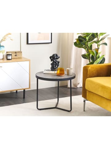 Beliani Couchtisch MELODY in Grau/Schwarz - (W) 50 x (H) 45 x (L) 50 cm