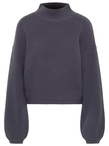 RISA Damen Strick Pullover in Graublau