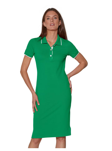 MADELEINE Polokleid in apfelgrün / weiß