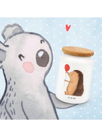 Mr. & Mrs. Panda Kaffeedose Igel Luftballon ohne Spruch in Weiß