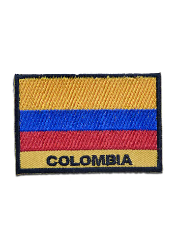 Catch the Patch Kolumbien Flagge FahneApplikation Bügelbild inGelb