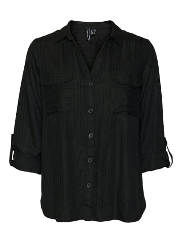 Vero Moda Hemd 'VMBUMPY GLITTER' Schwarz