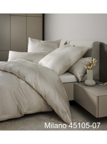 Janine Janine Interlock-Jersey-Bettwäsche Carmen S in beige