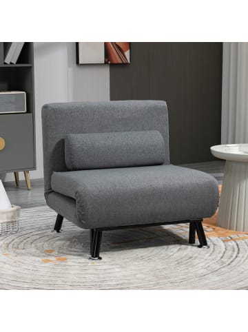 HOMCOM Schlafsessel in Grau 75L x 70B x 75H cm
