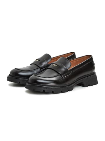 CESARE GASPARI Plateau-Loafer in Black