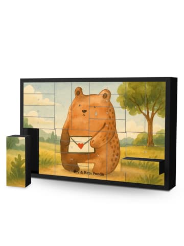 Mr. & Mrs. Panda Adventskalender Bär Vermissen Design ohne Spruch in Weiß