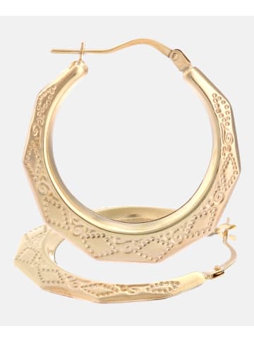 Vanlere Creolen aus 375 Gelbgold