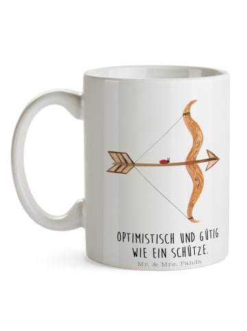 Mr. & Mrs. Panda Pott Sternzeichen Schütze mit Spruch in Weiß