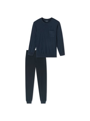 Schiesser Pyjama in Blau