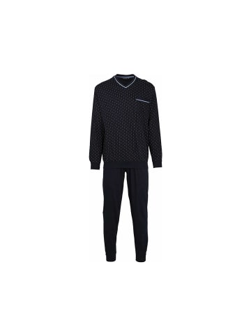Bernd Götz Pyjama lang für Herren in blau in blau