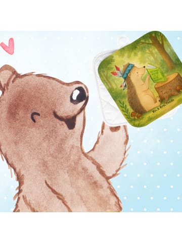 Mr. & Mrs. Panda Topfuntersetzer Igel Federschmuck Design ohne S... in Weiß