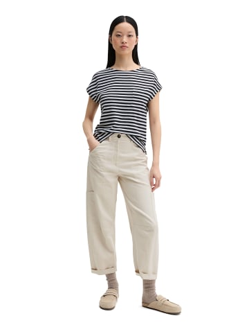 Marc O'Polo Gestreiftes T-Shirt regular in Schwarz