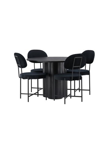 ebuy24 Schwarz 110 x 110 cm