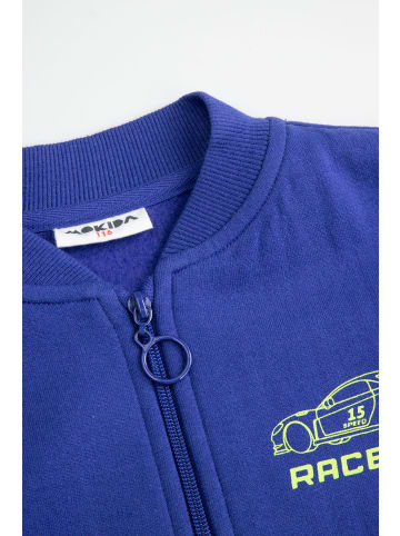 MOKIDA Reißverschlussjacke in kobaltblau