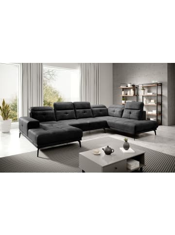 MF Design Brita Recamiere Rechts in Asphalt -  (L) 205 x (B) 350 x (H) 107 cm