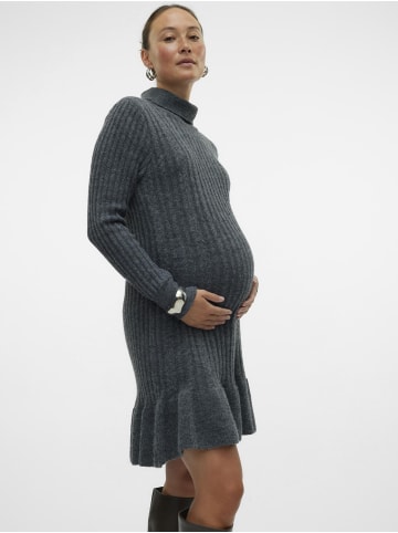 Strickkleid in Dark Grey Melange 1