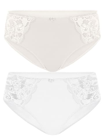 SUSA 2er Pack Slip Latina in frosty lavender schwarz
