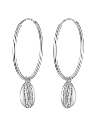 Glanzstücke München Creolen Muschel Sterling Silber in silber