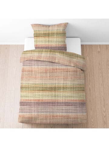 Biberna Soft-Seersucker Bettwäsche in macchiato