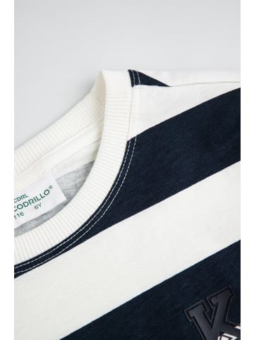 Coccodrillo Langärmliges Baumwollshirt in dunkelblau