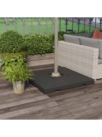 Outsunny Sonnenschirmgewicht L51 x B51 x H12 cm Schwarz