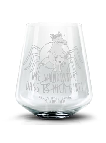 Mr. & Mrs. Panda Longdrinkglas Spinne Agathe Teddy ohne Spruch in Transparent