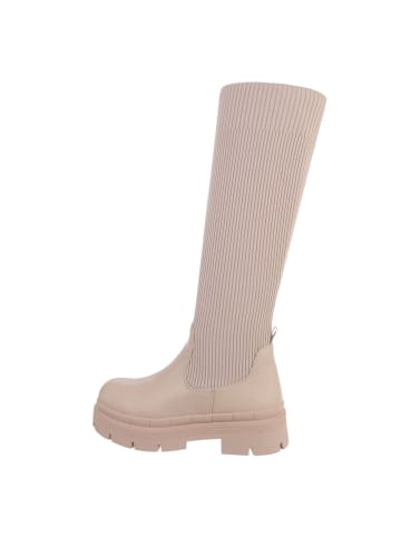 Ital-Design Stiefel in Beige